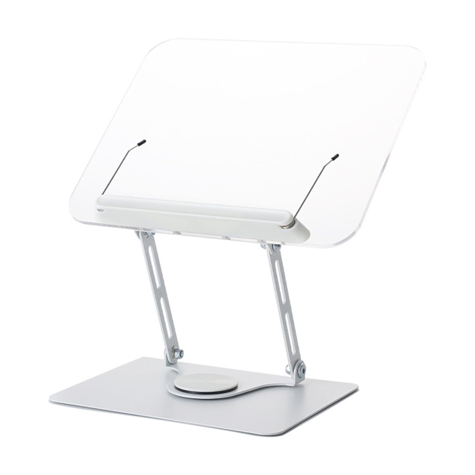 Supporto da lettura pieghevole con rotazione a 360 gradi per libri, tablet e laptop, supporto ergonomico e comodo pieghevole