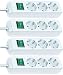 Produktbild 4er Sparpack Brennenstuhl Eco-Line Steckdosenleiste 3-fach mit Schalter weiß