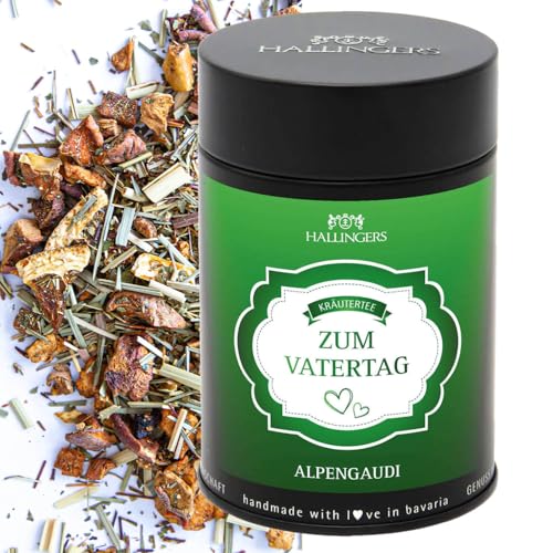 Hallingers Genuss Manufaktur Vatertagsgeschenk Loser Kräuter-Tee mit Süßapfel, Orange & Lemongras