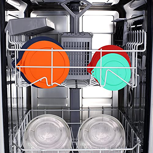 Silicone Replacement Lids for Anchor Hocking and Pyrex Glass Bowls (8 Pack)
