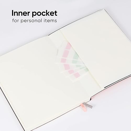 Miniatura 5 de FLEEKOOL Diarios de negocios - Paquete de 2 cuadernos universitarios B5 de tapa suave grande con papel rayado grueso de 100 gsm, 376 páginas