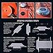 ECO HOUSE Solar Powered Roof Vent Exhaust Stainless Steel 5-inch Fan Ideal for Roof Attic RV Boats 12 CFM Only Exhaust ventilation