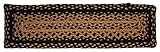 IHF Home Decor Ebony Braided Rug 20' x 30' to 8'x10' Rectangle Accent Floor Carpet Natural Jute...