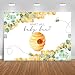 Mocsicka Greenery Bee Gender Reveal Backdrop What Will Baby Bee Background Honeycomb Bee Gender Reveal Party Decorations Banner Photo Studio Props (7x5ft)
