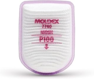 Moldex 7740 Semi-Rectangular P100 Filter (1 Pair), Pink