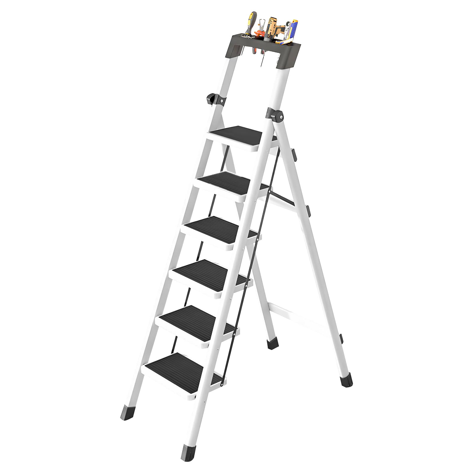 工具台付脚立・折りたたみ式 Amazon.co.jp: AetherTech 脚立 6段 踏み台 折りたたみ はしご