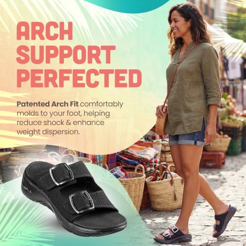 Image of Skechers Women's On-the-go Go Walk Arch Fit 2.0 Sandal - Chloe