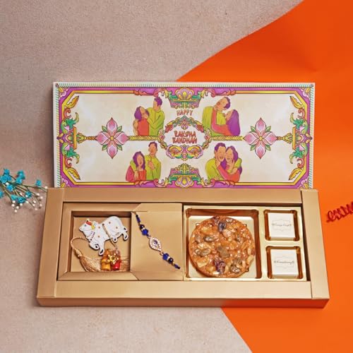 Image of Velvet Fine Chocolates Rakhi Joyous Box, Assorted, Pack of 1