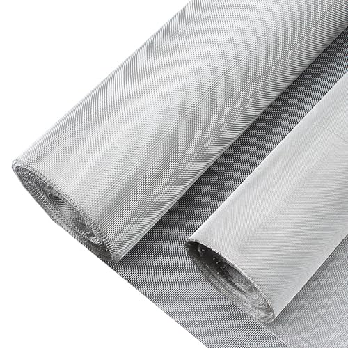COYOUCO 316 Stainless Steel Mesh, 500Mesh 1X1m Metal Mesh Screen, Woven Fine Wire Mesh for Filter Mesh, Filtration Cloth and DIY Project