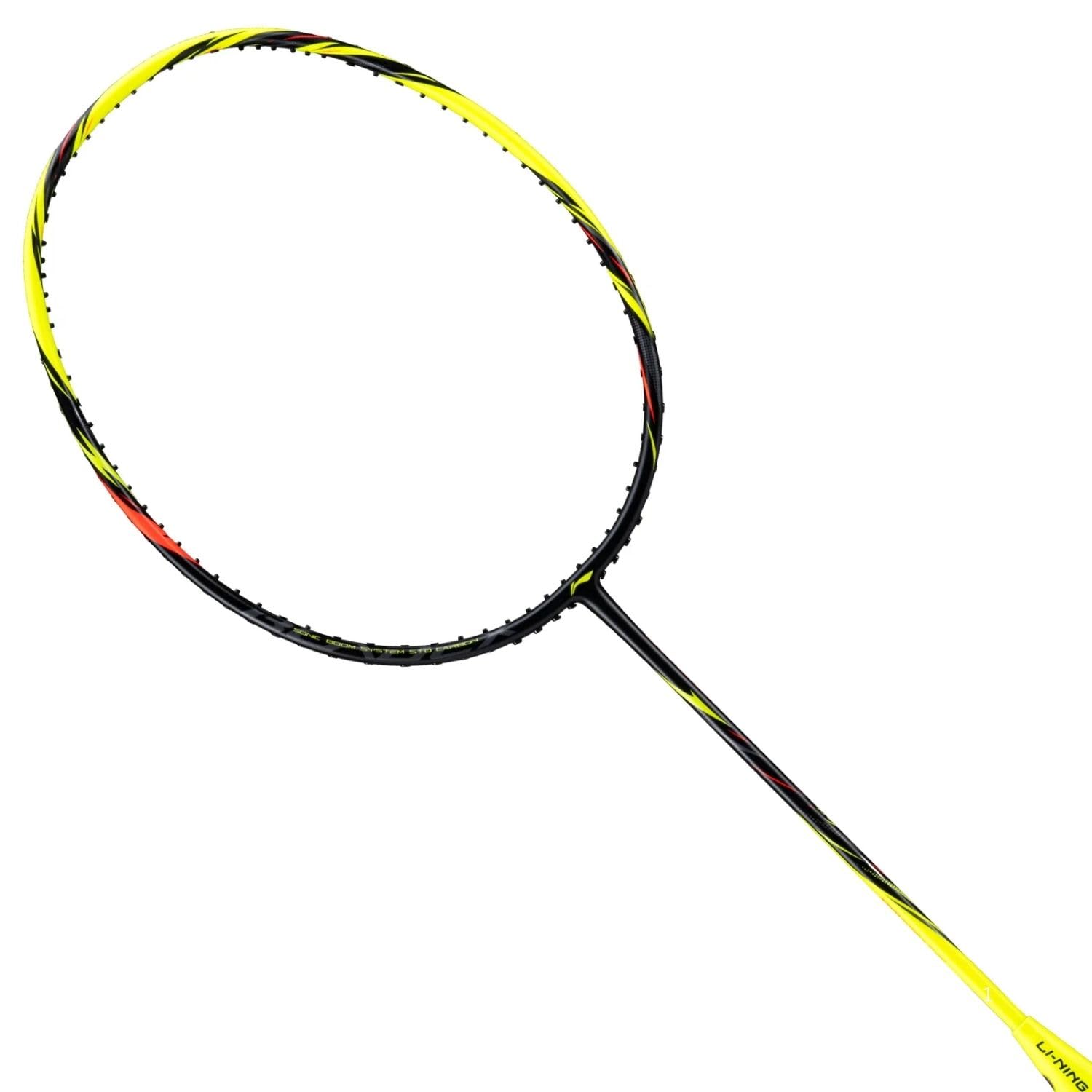 Li-Ning Bladex Assassin AYPW007-4 Badminton Racquet, Carbon Fiber Frame, Unstrung, Fast Swing Speed, High Control, Sulphur Spring/Black (5U6)-image-37
