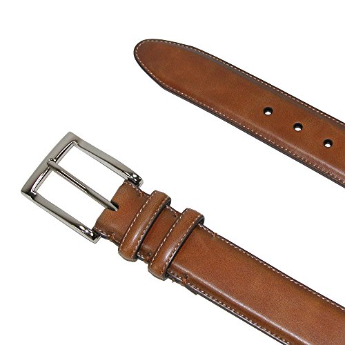 Danbury Men's 35mm Leather Cognac Double Loop Belt3