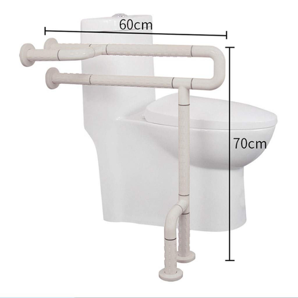 Maniglioni di Sostegno per Bagno, Doccia, WC, Anziano, disabile, infortunio, Bambino, ausilio per la Vita Quotidiana, Sicurezza, Maniglia Antiscivolo (Colore: Bianco)