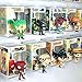 10-Pack Collapsible Acrylic Shelf, Compatible with Funko Pop Figure Collection Case (4.5