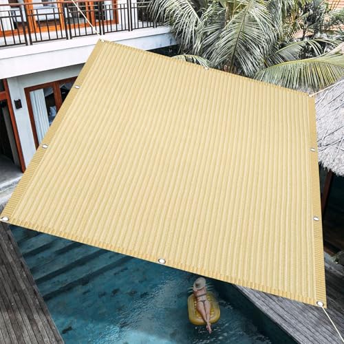 Voile d'ombrage rectangulaire résistant aux déchirures pour terrasse - 2