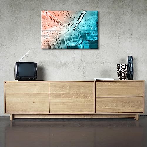 Image of TUMOVO Clinical Laboratory Artwork Wall Decor 1 Pieces Medical Pictures Wall Decor Living Room Medical Modern Artwork Print on Canvas Ready to Hang (12 inch Wx18 H)
