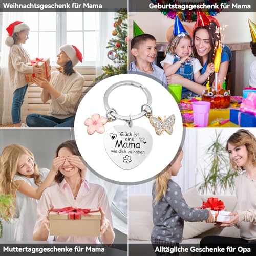 YISCOKO Geschenke für Mama,Muttertagsgeschenke Mama Geschenk Schlüsselanhänger Geburtstagsgeschenk für Mama,Beste Mama Geschenk,Geschenk Mama,Schlüsselanhänger Mama,Mutter Geschenk. 6