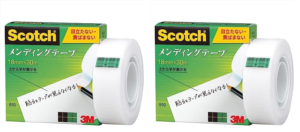Amazon | 【まとめ買い】3M スコッチ テープ メンディングテープ 18mm