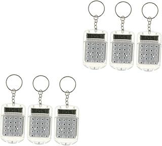 NUOBESTY 6 Pçs Chaveiro Calculadora Pequena Calculadora Crianças Chaveiro Bolsa Encantos Mini Calculadora Chaveiro Mini Estudantes Calculadora Calculadora Científica Chaveiro Criança Abs