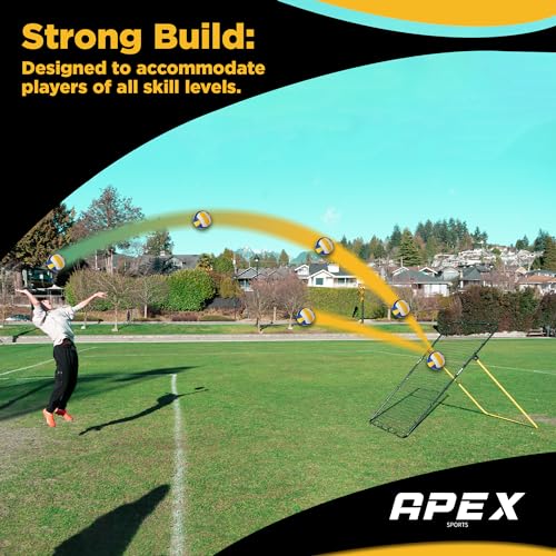 image for Apex Sports Adjustable Volleyball Rebounder Net 7x4 ft – Bounce Back