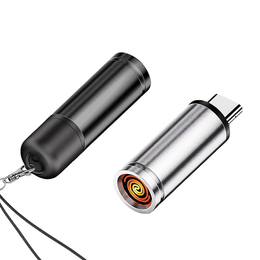 kayoko® type-c lighter for phone, usb no flame mini pocket cigarette lighter, compatible with phone, type c power outlet, windproof electric lighter