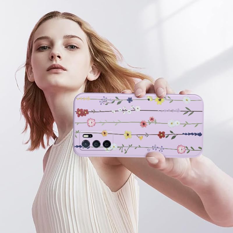WOKEZ Silikonfodral med Blomma för Honor X6a - Ultratunn & Stöttålig