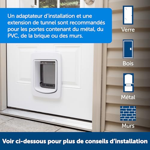Cadre d'installation SmartDoor PetSafe moyen pour chatière connectée