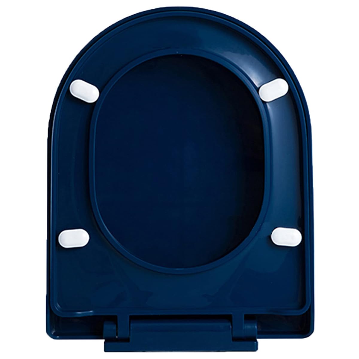 Extended, u-Shaped u Shaped Toilet seat, 18.1 Quiet Soft Close Close Hinges Durable pp Thick Bumpers Non-Slip Slip Easy Clean Install, Adjustable, Lightweight, Elongated, Navy