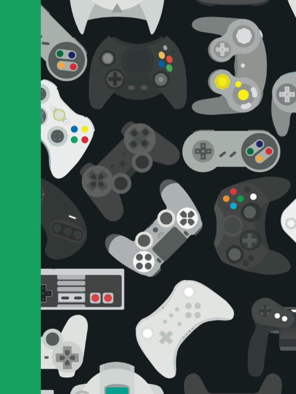 Green Gamer Sketch Book Boys Girls Teens Kids: Gamer Notebook Blank Paper | Gamer Sketchbook For Drawing Sketching | Green