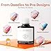 modelones Gel Polish Liquid Latex for Nails, 15 ml Peel Off Nail Polish Barrier with Stick, Fast Dry Cuticle Guard, Protector for Fingers