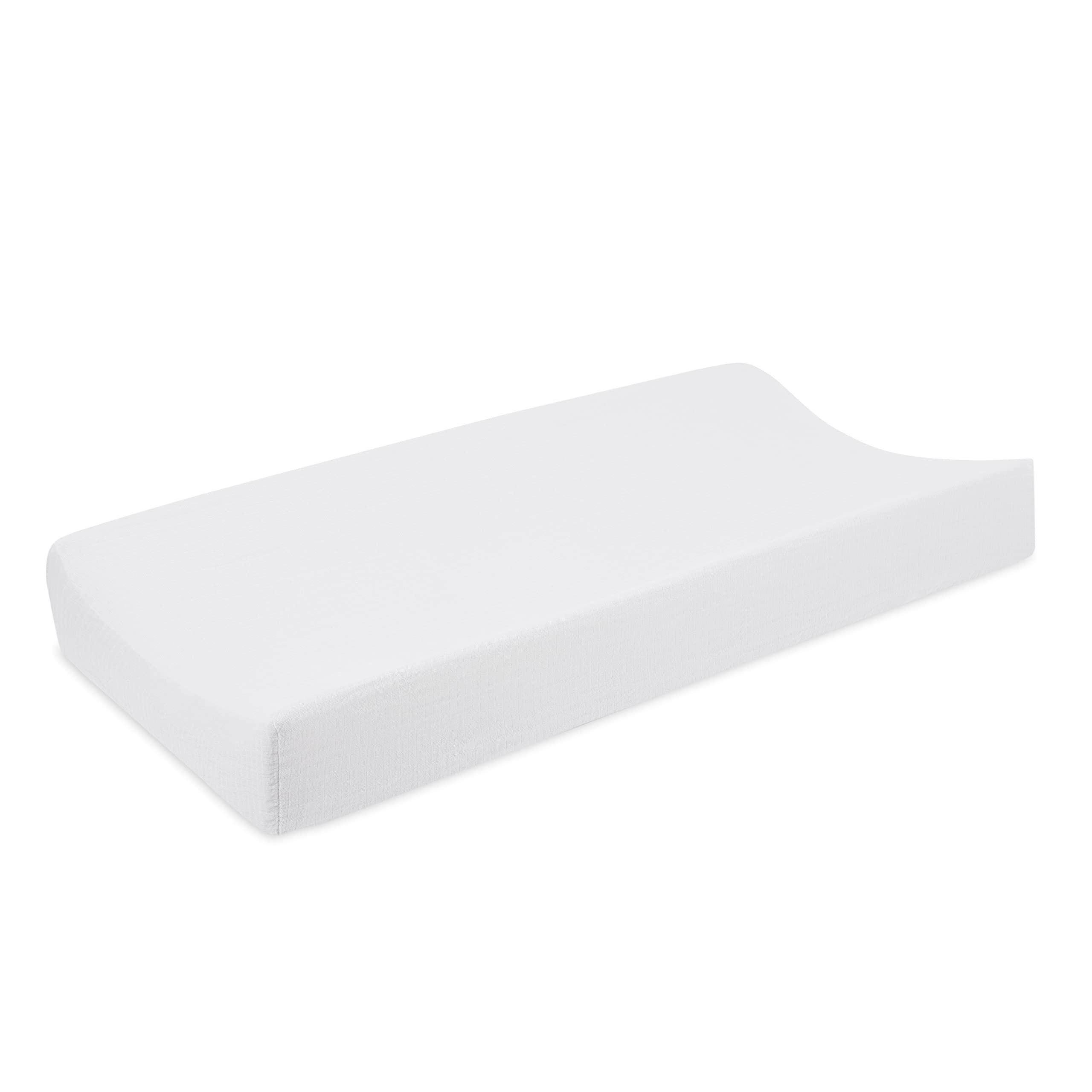 aden + anais Essentials Changing Pad Cover, 100% Cotton Muslin, Super Soft, Breathable, Tailored Snug Fit, Single, Solid Grey-image-29