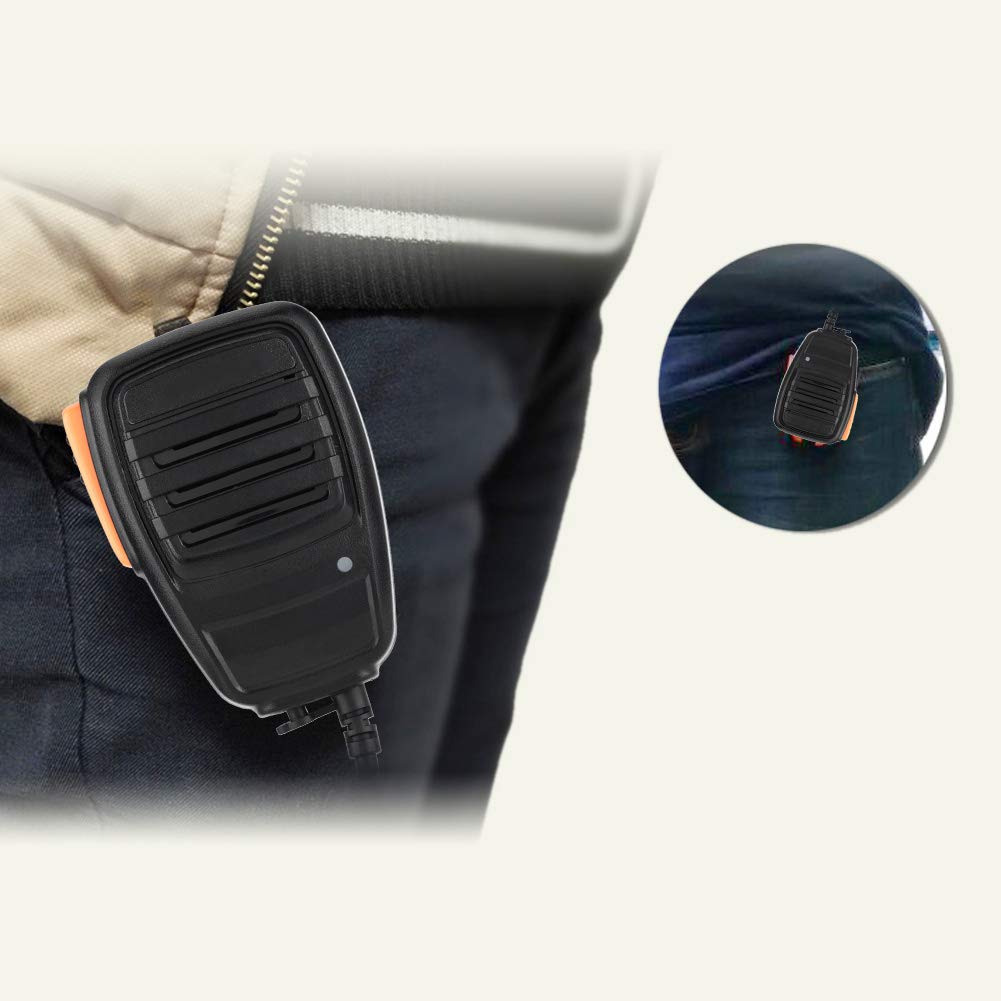 Przenośny ręczny mikrofon głośnikowy ASHATA, 2-pinowy ręczny mikrofon Walkie Talkie Mikrofon ręczny do /Quansheng/ UV5R / 888S