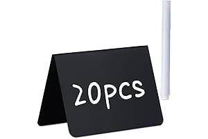Practical and Elegant 20 Mini Chalkboard Signs for Your Culinary Presentations