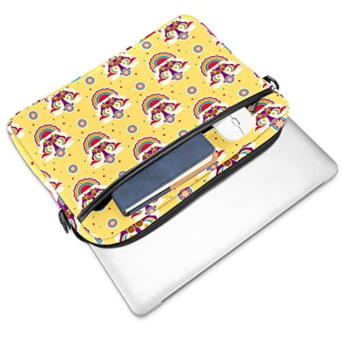 Housse ordinateur 14 pouces lion multicolore idéale pour le bureau et fac - 2