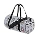 JSTEL Cartoon Wolf Aufkleber Emoticons Sports Gym Tasche für Frauen und Herren Duffle Reisetasche