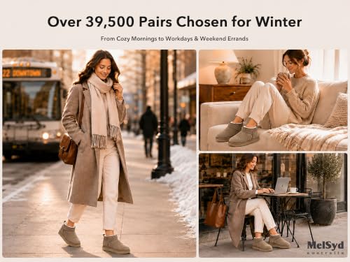 Image of 100% Sheepskin Mini Boots with Arch Support Options: Warm to -22F