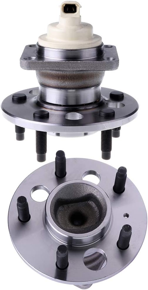 512003 Rear Wheel Bearing and Hub Assembly For 2000-2005 For Buick LeSabre 2006-2011 For Buick Lucerne 1997-2005 For Buick Park Avenue 5-Lug with Wheel Speed Sensor 2 Pack