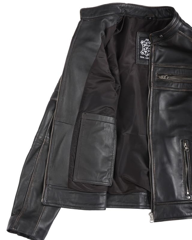 Image of Blingsoul Women Leather Jacket - Genuine Lambskin Leather Jacket for Womens