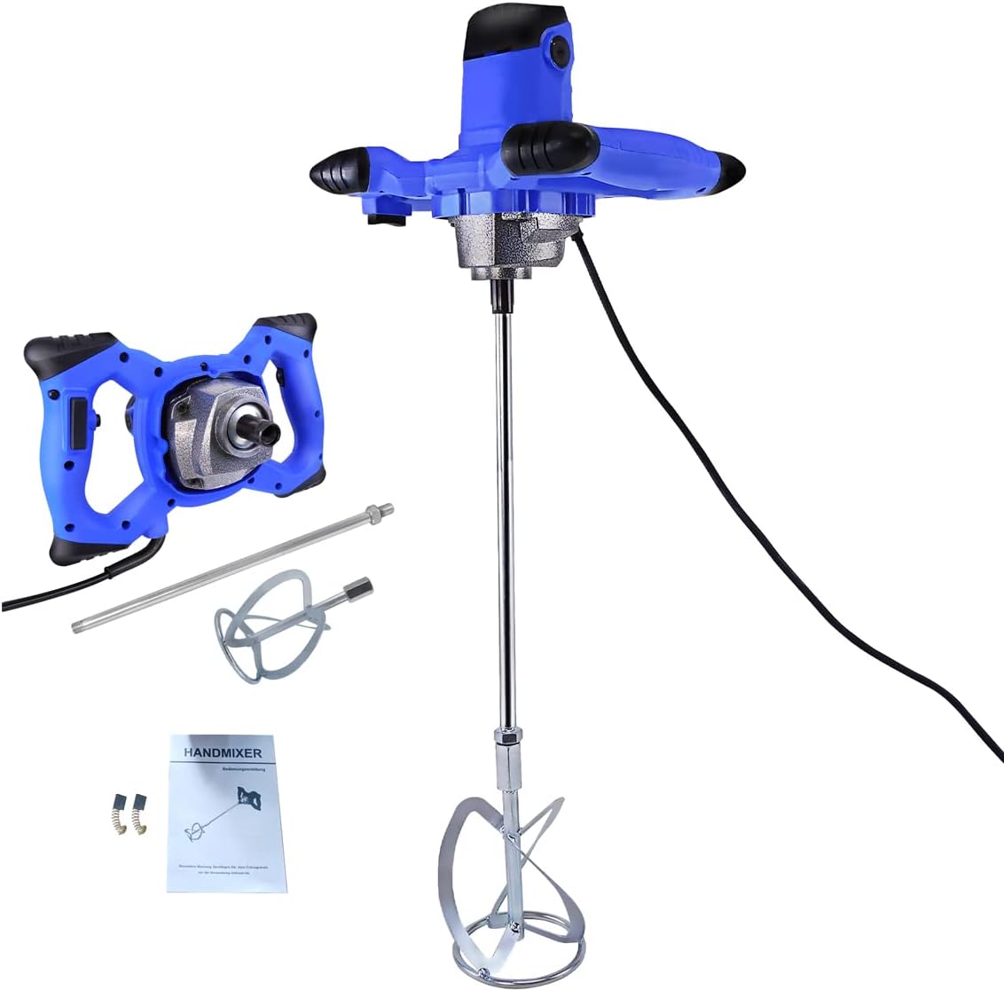 Concrete Mixer, 1600W Adjustable 6 Speed Portable Electric Concrete Cement Mixer