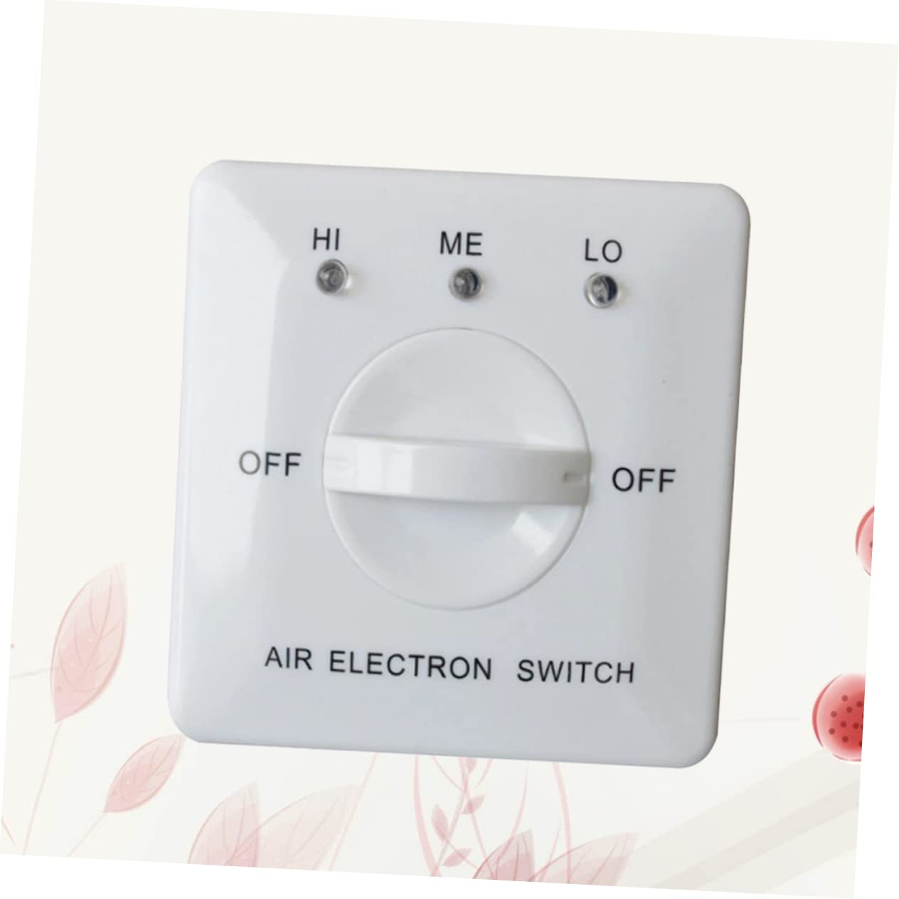 Hemobllo Pannello di Controllo per Fan Coil Regolatore Velocità in Pc, 3 Velocità, Gestione Condizionatore Centralizzato, Impatto Antiurto