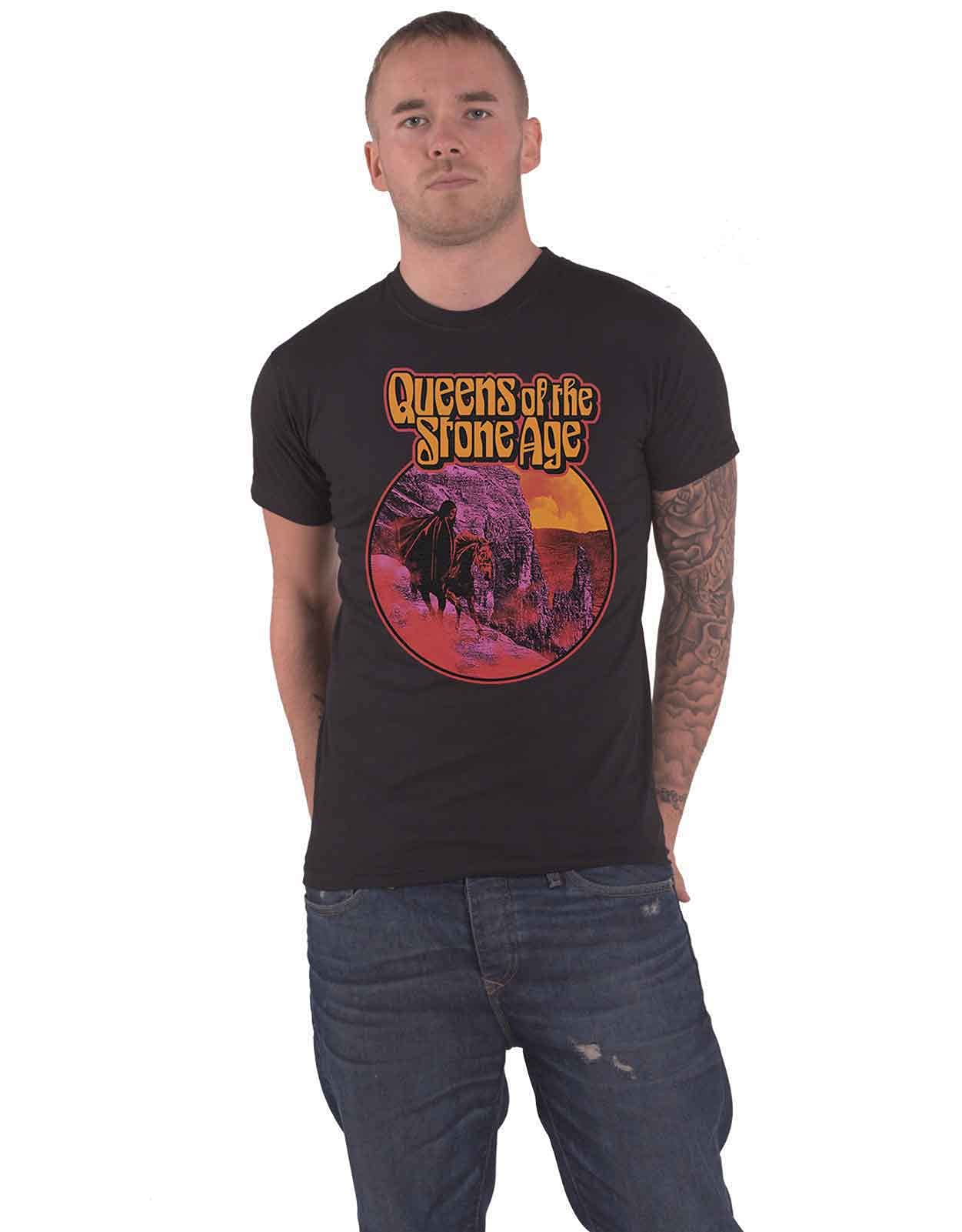 Queens Of The Stone Age Tee: Hell Ride - Medium - Black - Unisex