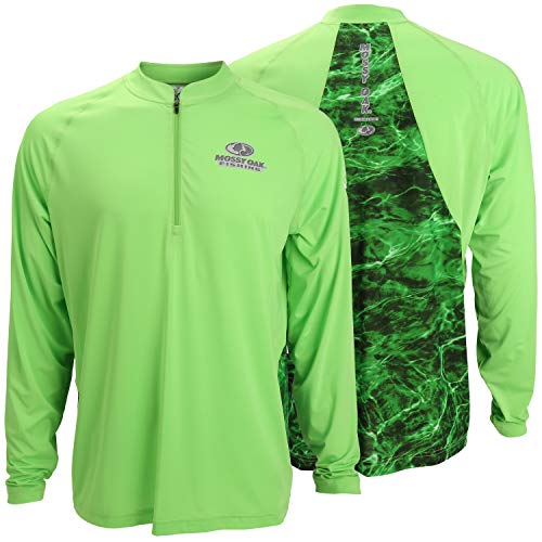 EAG Elite M.O. Elements Quarter Zip Performance Long Sleeve Pullover (Medium, Morey)