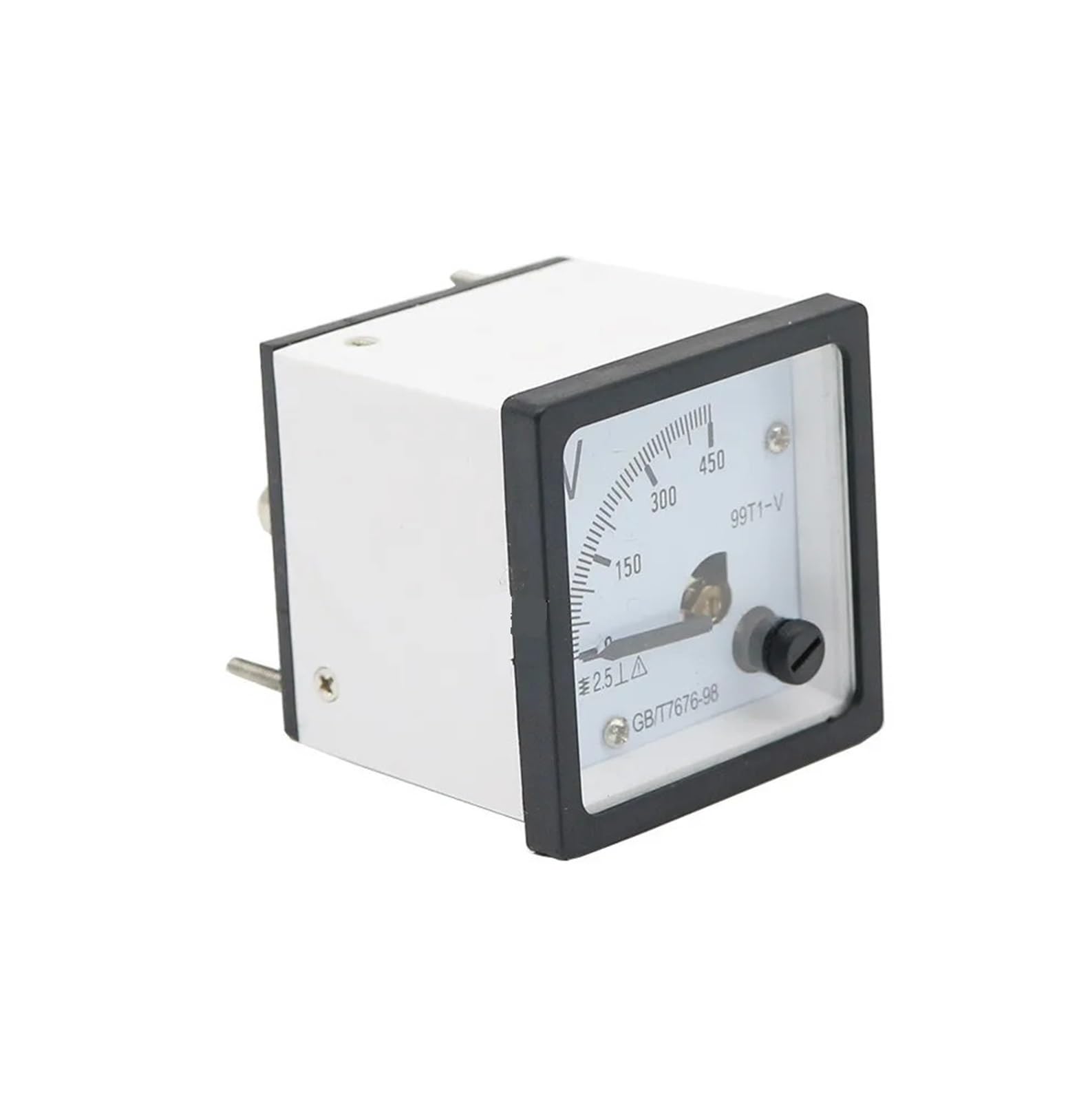 Voltímetro Panel Analógico, Voltímetro de CA de Puntero 99T1-V, 50 V, 100 V, 150 V, 250 V, 300 V, 450 V, 500 V, Panel analógico de 48 x 48 mm(100V)
