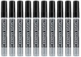 Pilot Silver Metallic Permanent Paint Marker, Extra Fine Point, 10-PACK(41600)