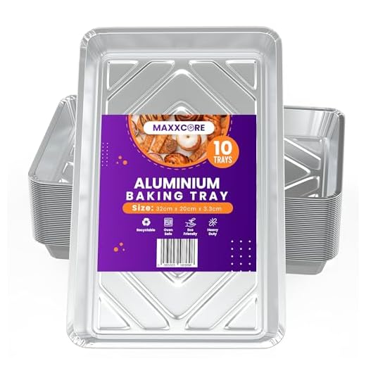 Maxxcore 10-Pack Aluminum Foil Baking Trays