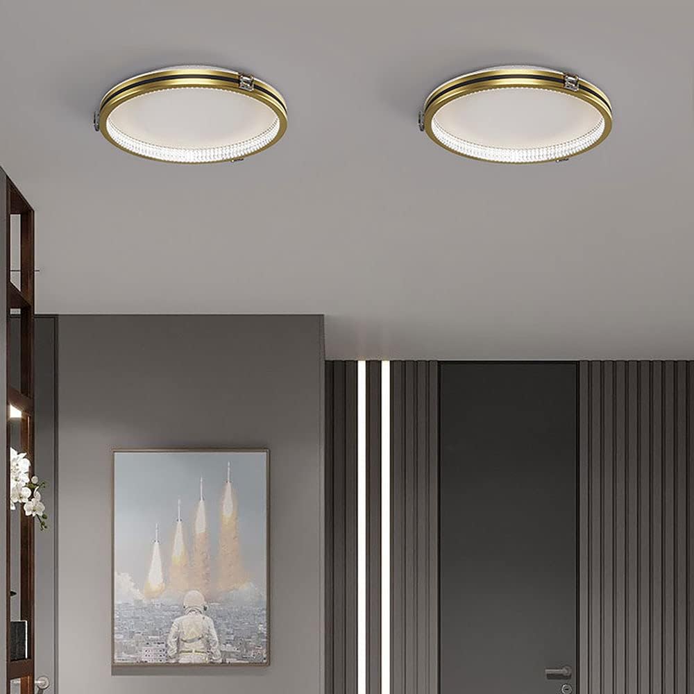 Ultra-Thin LED Ceiling Light for Circular Corridor Ceiling Recessed Installation Ceiling Light Ultra-Thin 2.3 Inches 18W Energy-Saving Ceiling Light for Hallway Ceiling Lighting Fixtures