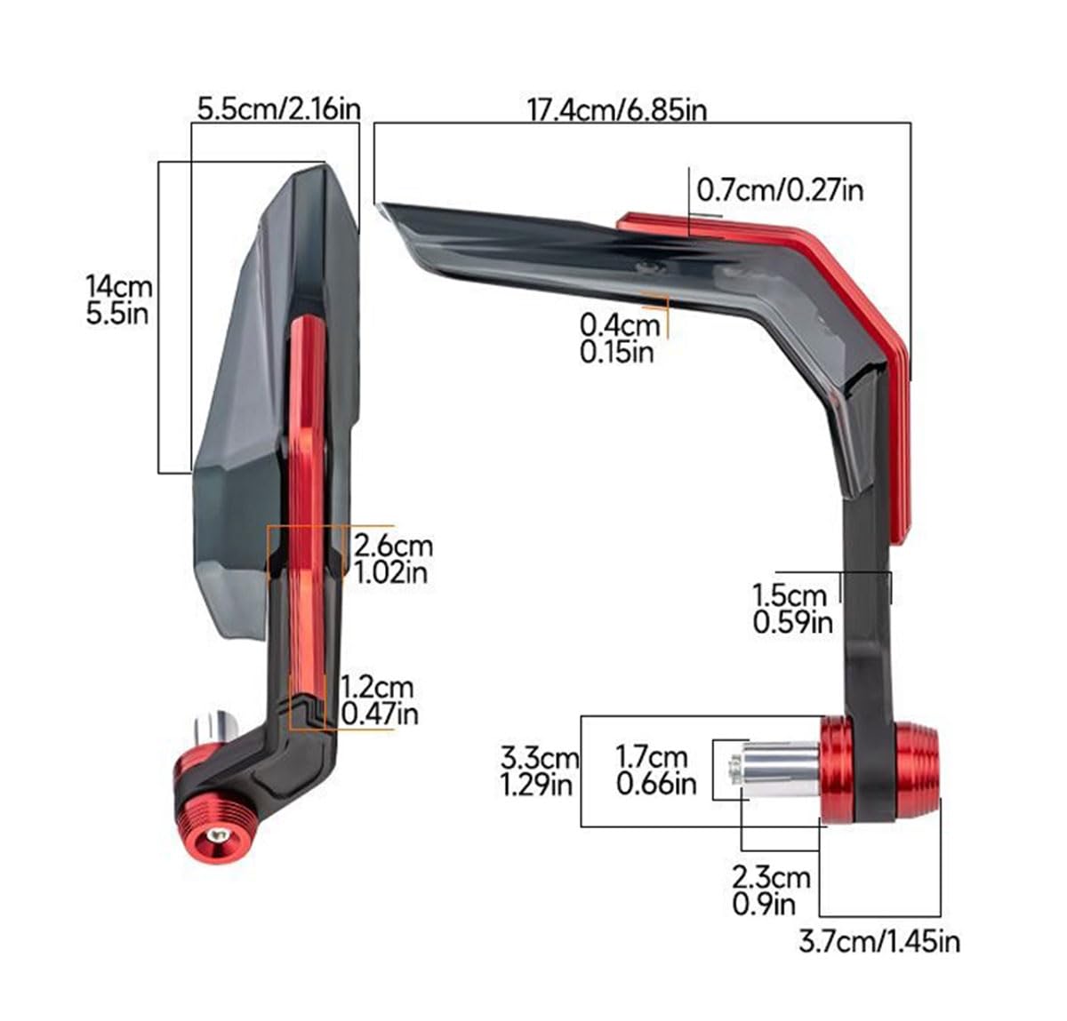 Moto Paramani Protezione per Suzuki V-Strom 800 (ab 2023), Protezione Anticaduta del Manubrio Protezione per Le Mani Parabrezza,A/Black