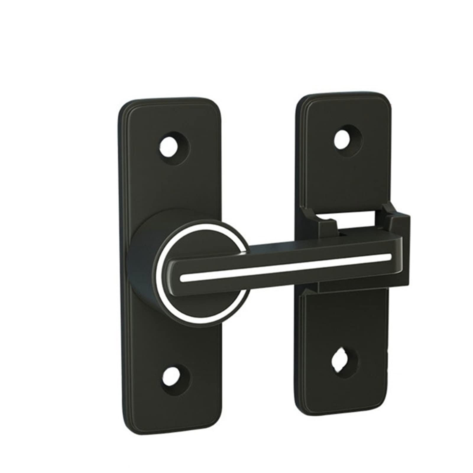 SFJSFIMQ Latch Lock Luminous Keyless Twist Locks Zinc Alloy Anti-Theft Door Locks Bathroom Rotate Bolt Lock Indoor Latch Barn Door Lock