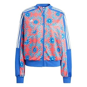 adidas x Farm Rio Jacket – Bright Red/Signal Cyan, L, Red, Blue, L