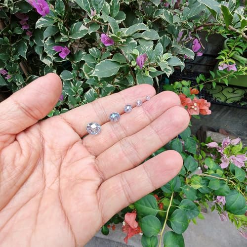 Image of Light Blue Grey Rondelle Glass Beads for Jewelry Making, Faceted Briolette Crytal Spacer Beads for Bracelet Necklace Earring (2mm 4mm 6mm 8mm 10mm Mixed Sizes, 1000pcs)