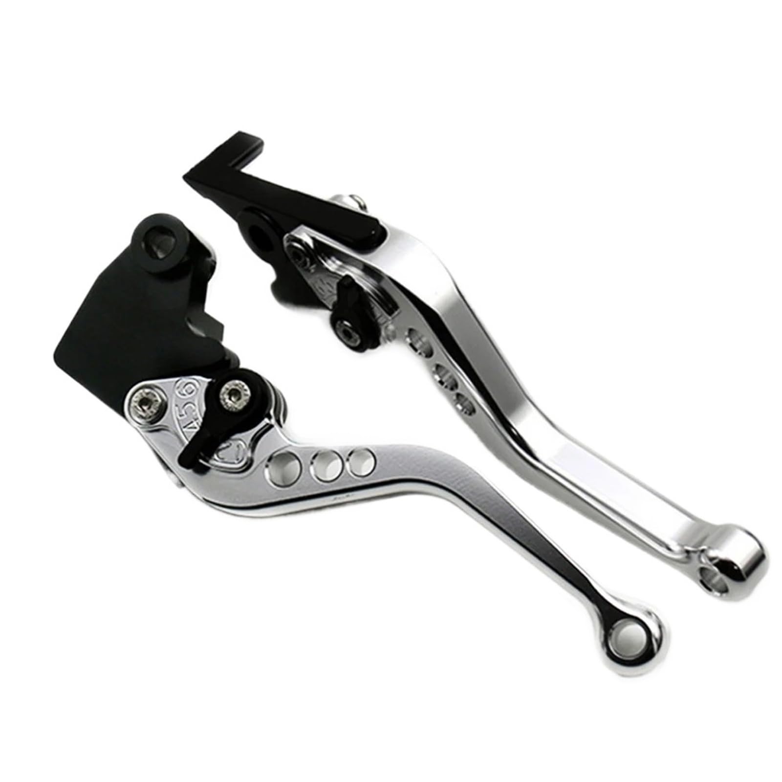 KKMNAIF Motorcycle Brake Lever Clutch Short Clutch Brake Levers Adjustable for ZX6R/636 ZX10R Z1000 Z750R Z1000SX/N-JA 1000 Motorcycle Brake Lever(Silver Short)
